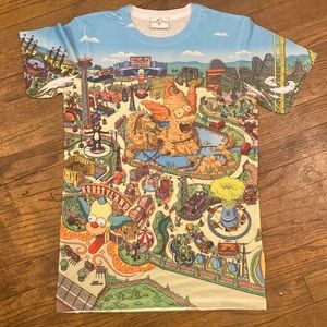 RARE Universal Studios Simpson Krusty Clown Shirt